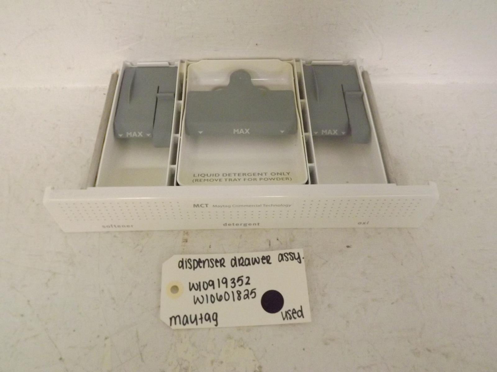 Maytag Washer W10919352 W10601825 Dispenser Drawer Assembly Used Maytag Washer W10919352 W10601825 Dispenser Drawer Assembly Used